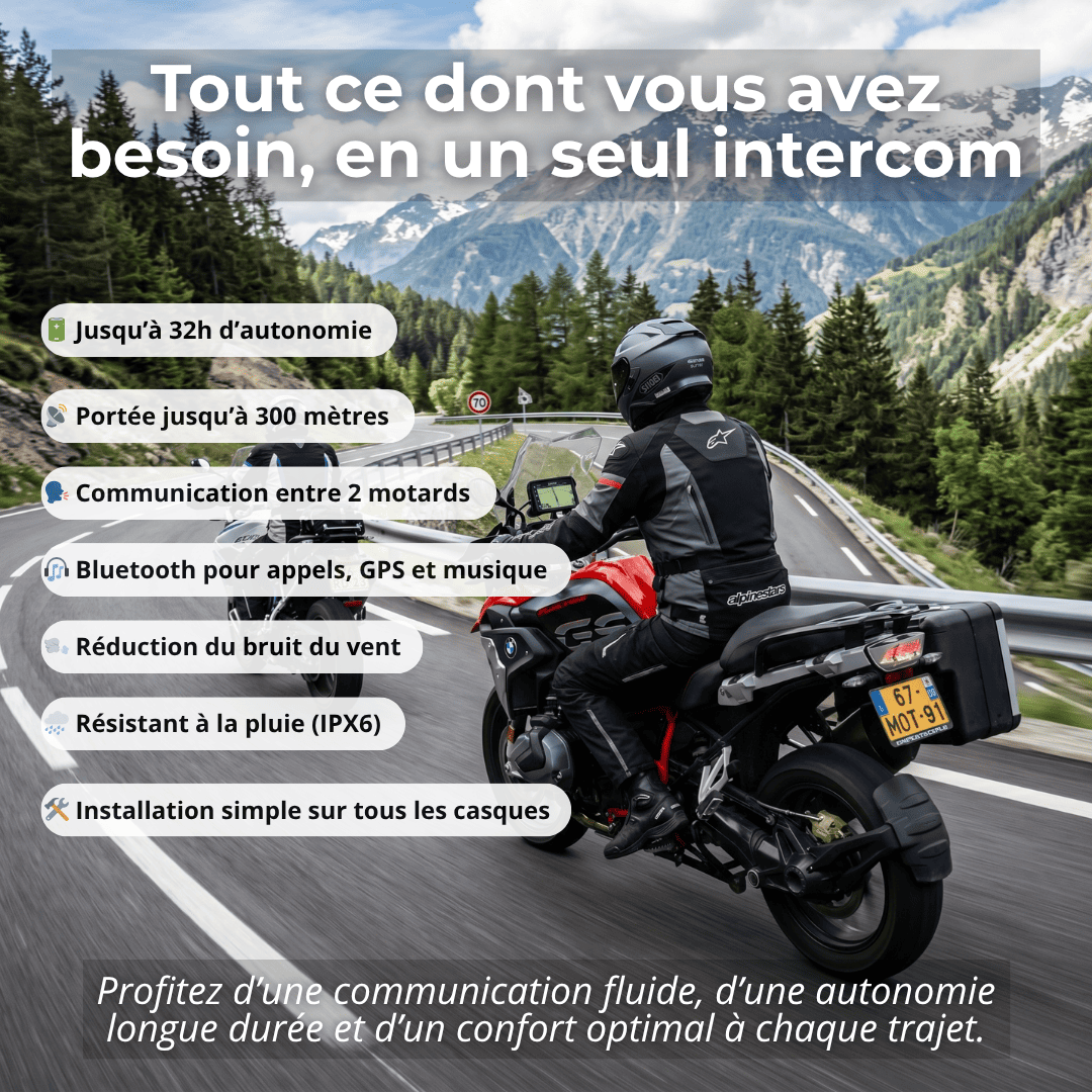 Intercom Bluetooth RideLINK P10