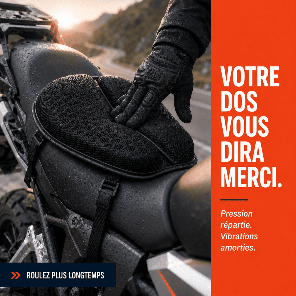 Coussin moto en gel 3D | GelFlow