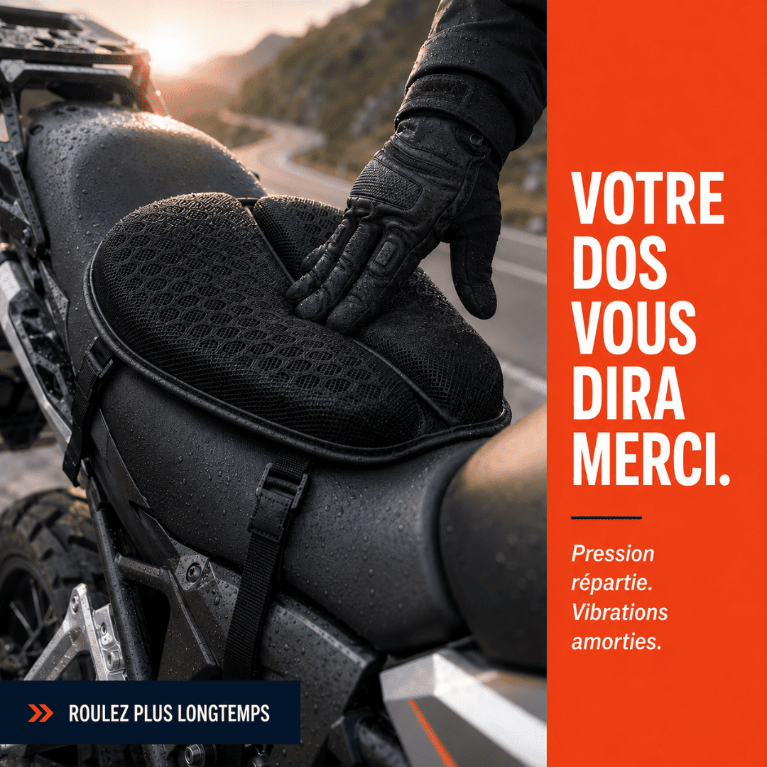Coussin moto en gel 3D | GelFlow