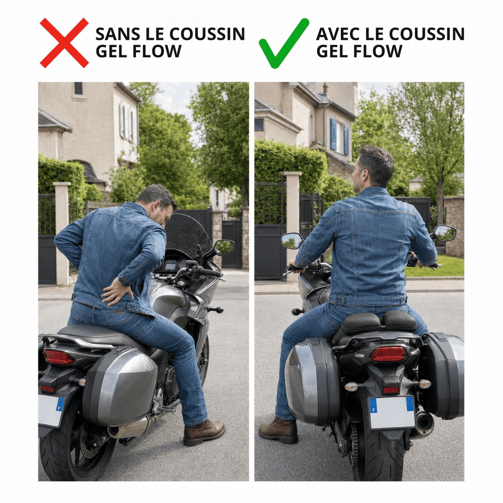 Coussin moto en gel 3D | GelFlow