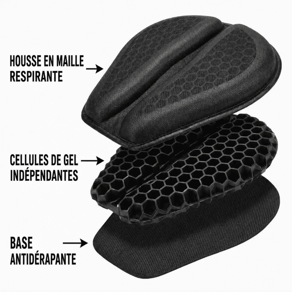 Coussin moto en gel 3D | GelFlow