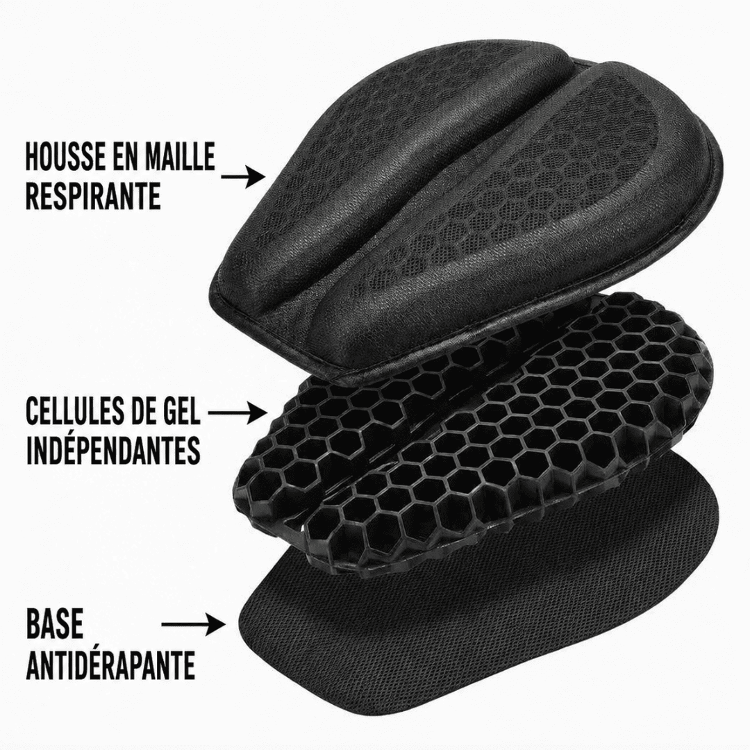 Coussin moto en gel 3D | GelFlow