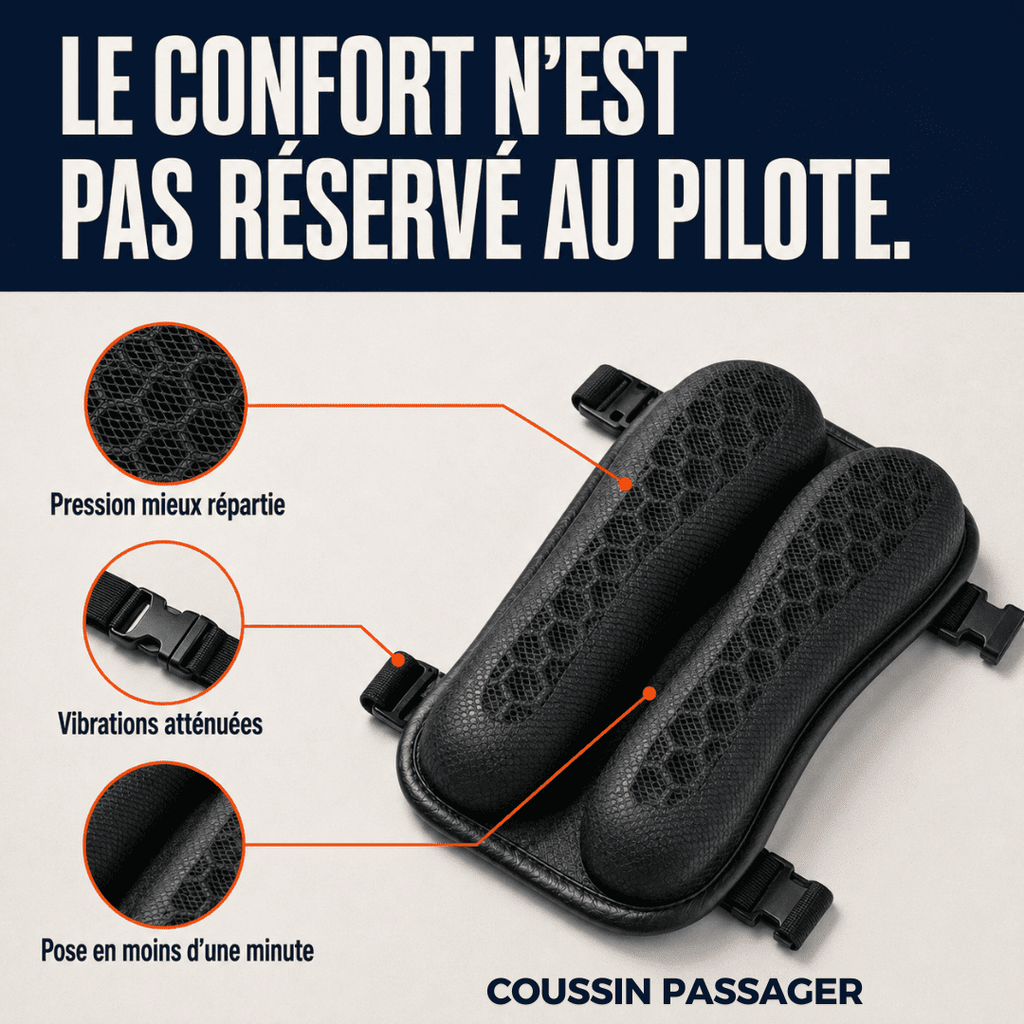 Coussin moto en gel 3D | GelFlow