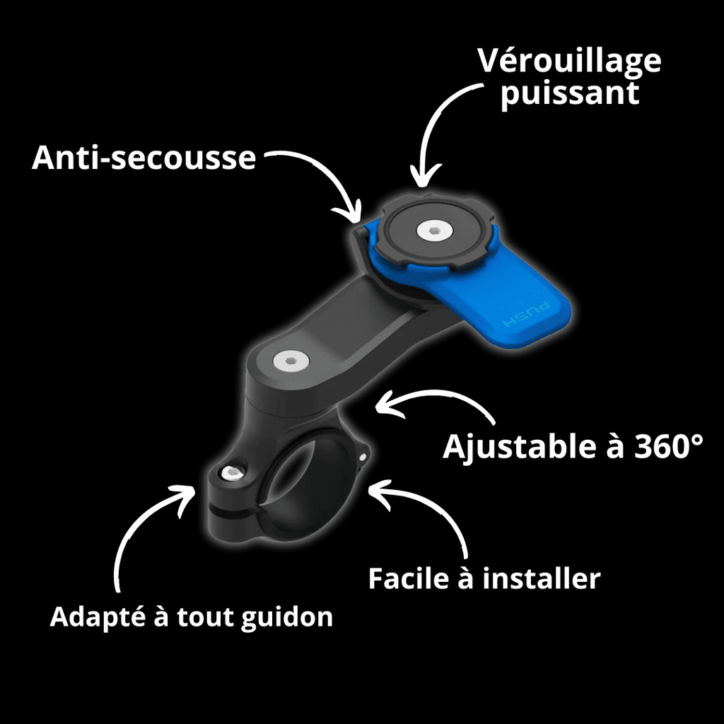 Support de téléphone anti-vibrations LOCK+